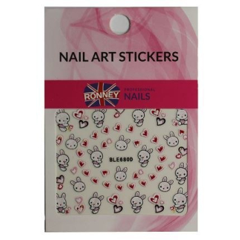 RONNEY - Naklejki na paznokcie NAILART STICKERS RN 145  jest-ponad0szt,zmieniam-na0:2021-04-05